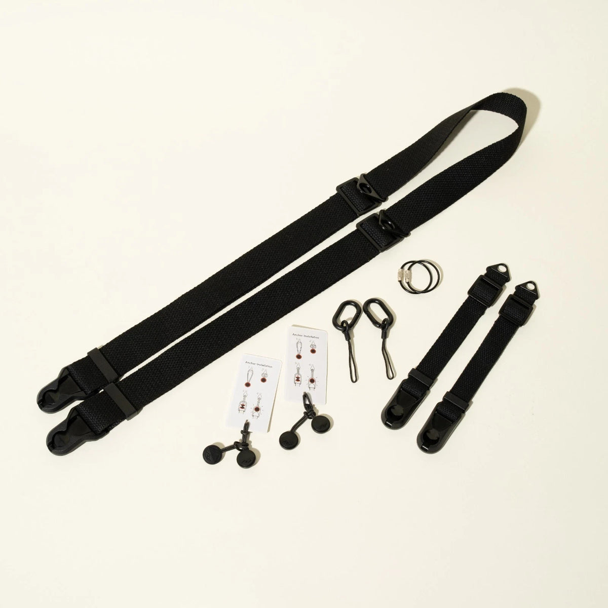 Dual-Tier Camera Strap 38-50", Nylon or Cotton + 4 Peak Design Anchors