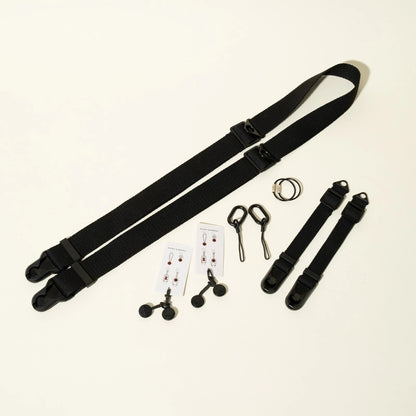 Dual-Tier Camera Strap 38-50", Nylon or Cotton + 4 Peak Design Anchors