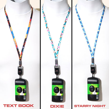 Slim Camera Lanyard for Digicams, Text Book, Dixie or Starry Night + Peak Design Anchor