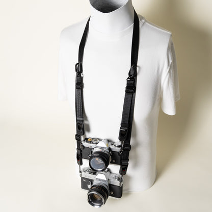 Dual-Tier Camera Strap 38-50" with Side Straps + 4 Peak Design Anchors