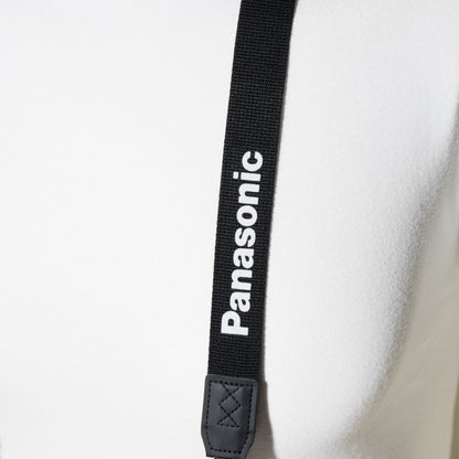 Panasonic Black Canvas Camera Neck Strap 46" x 1" + Peak Design Anchors