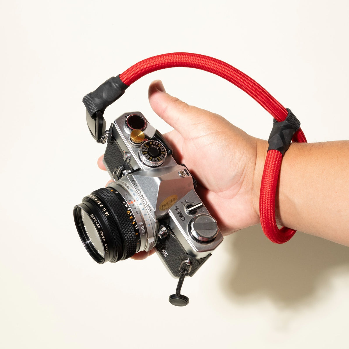 Climbing Rope Camera Strap, Red, Black or Blue, Neck 42" or Wrist + Peak Design Anchors