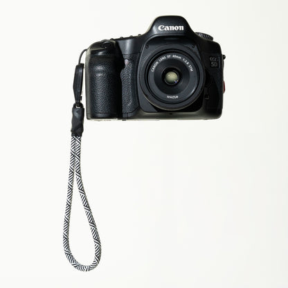 Pink or Black & White Rope Camera Strap, Neck 40" or Wrist + Peak Design Anchors