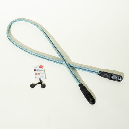 Glacier Blue & Teal Rope Camera Strap, Neck or Wrist + Peak Design Anchors