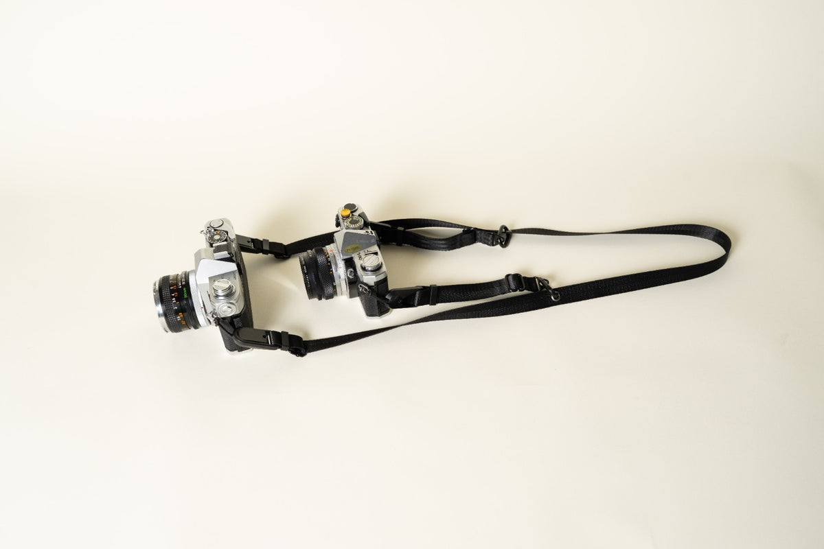 Dual-Tier Camera Strap 38-50" with Side Straps + 4 Peak Design Anchors