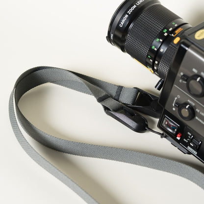 Grey Slim Minimalist Camera Neck Strap 42" x 3/4" + Peak Design Anchors