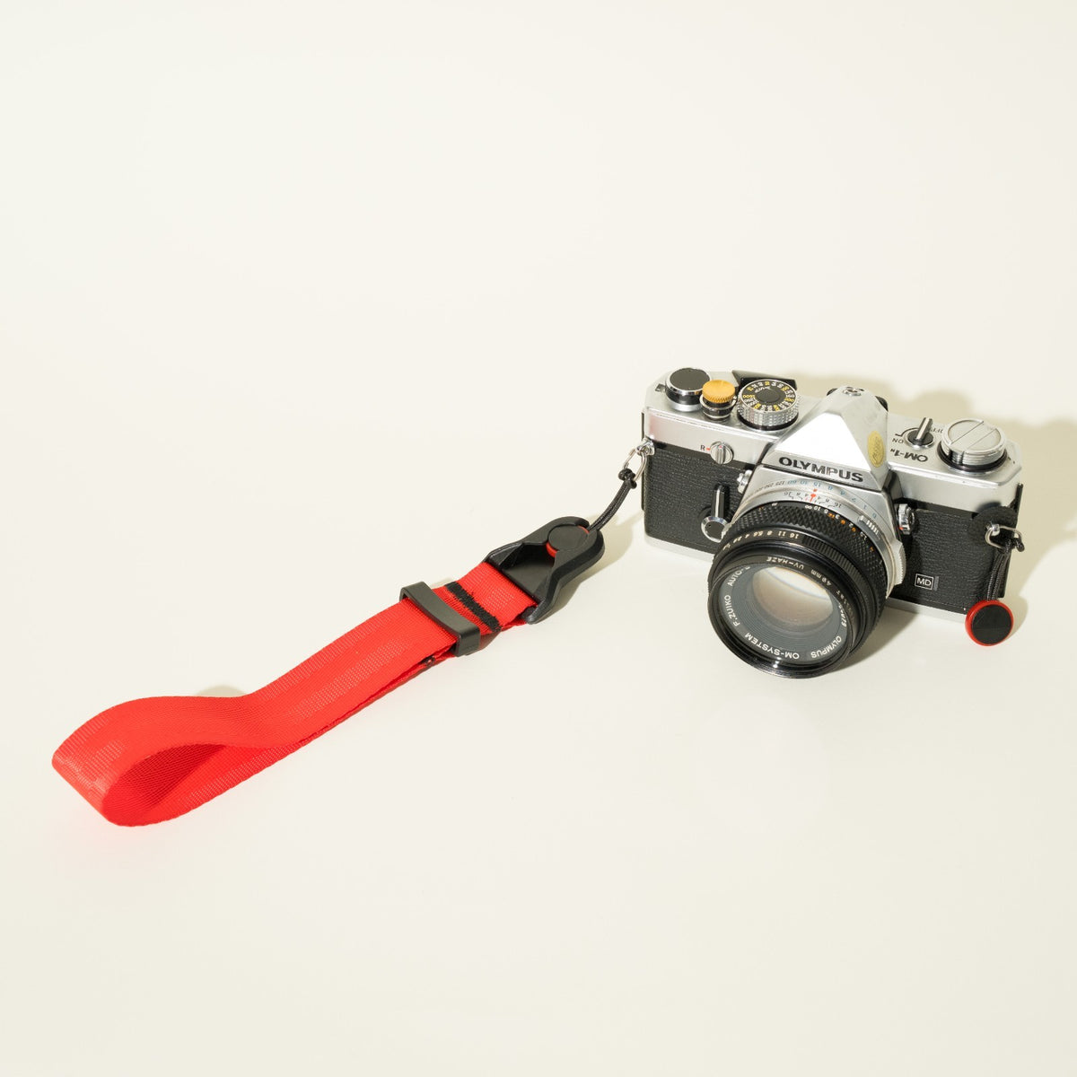 Blue, Red or Silver Nylon Camera Strap, 1.25" Wide 32-50" or Wrist + Peak Design Anchors
