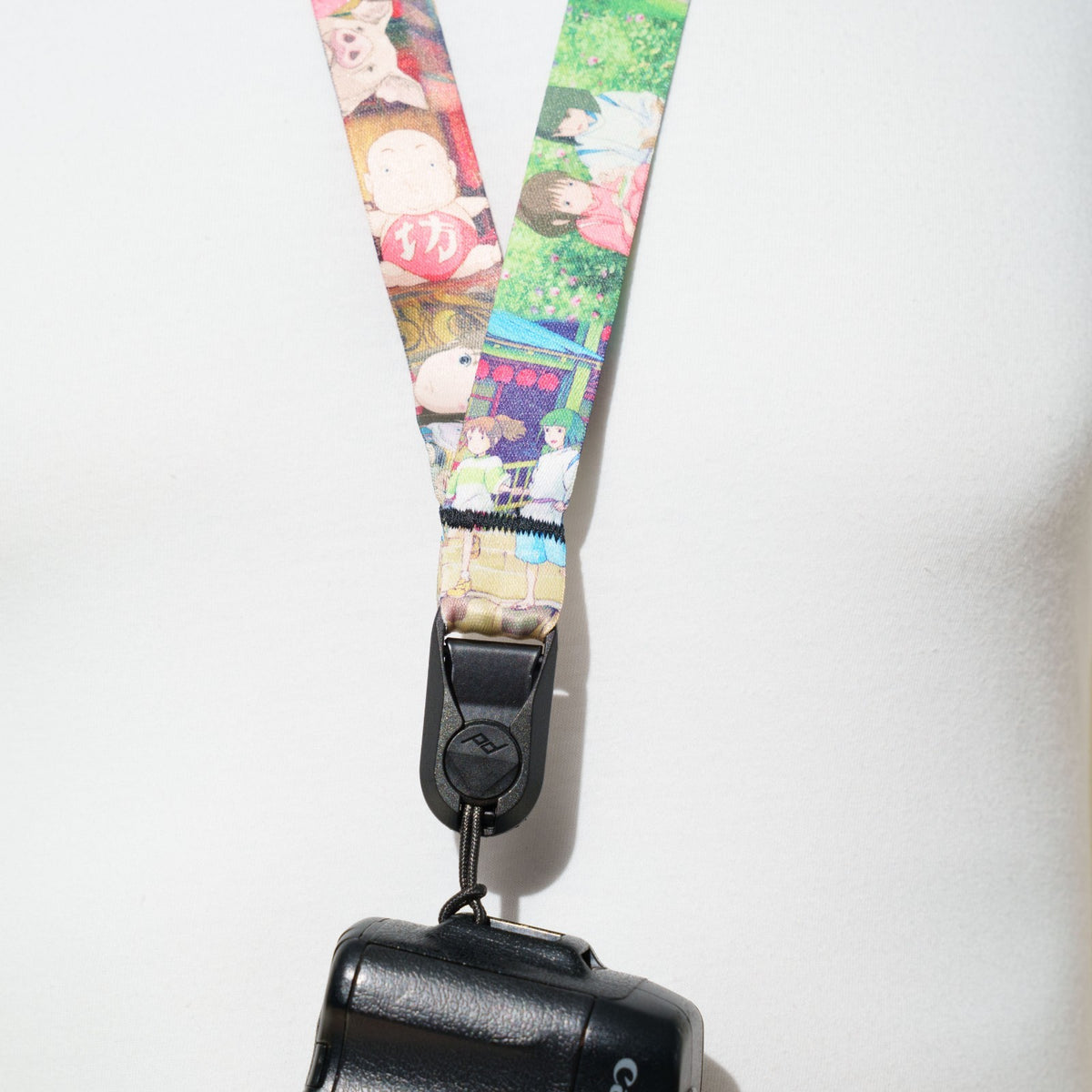 Japanese Print Camera Lanyard, Great Wave, Dragon or Anime, 1" x 38" + Peak Design Anchor