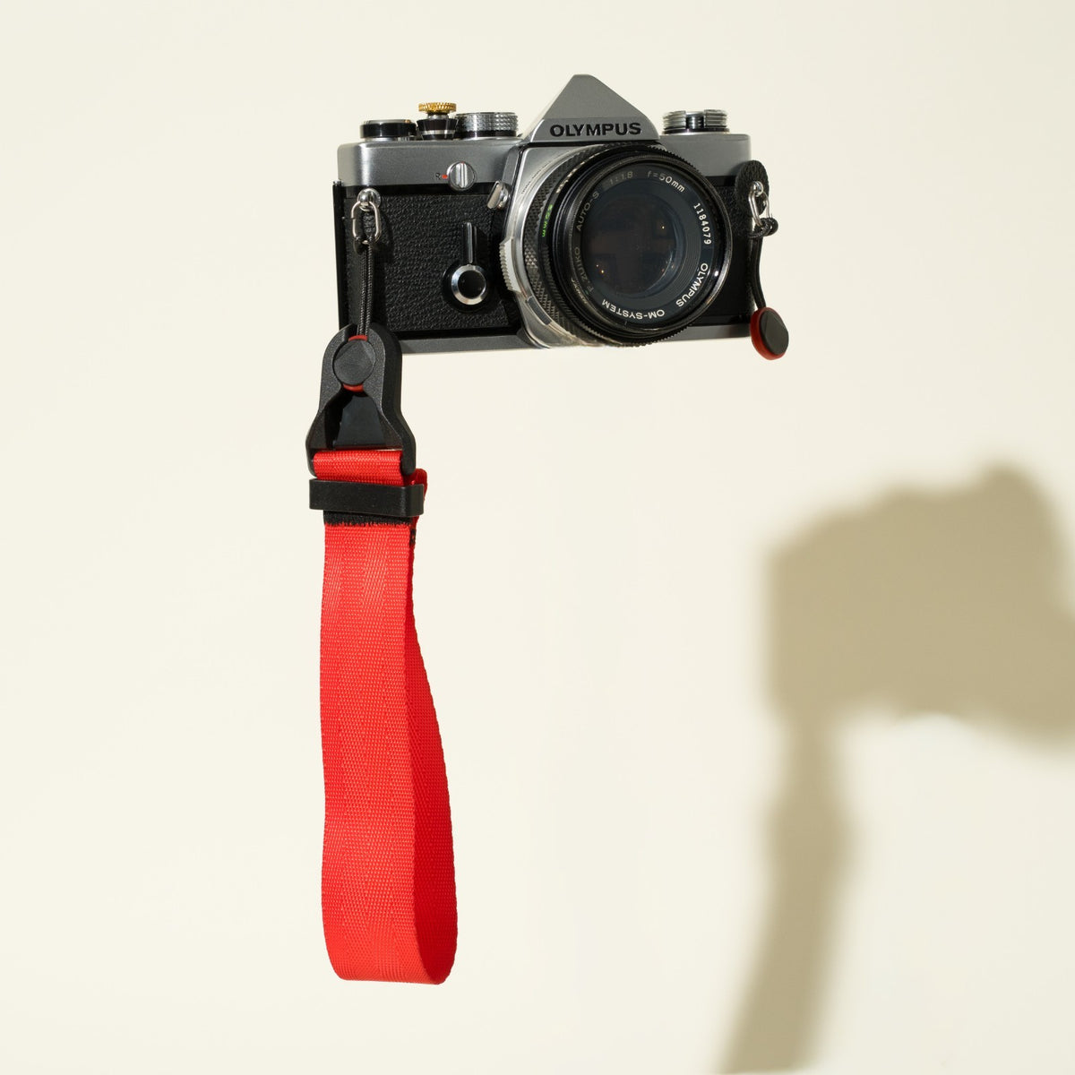 Blue, Red or Silver Nylon Camera Strap, 1.25" Wide 32-50" or Wrist + Peak Design Anchors
