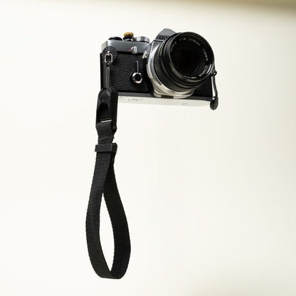 Cotton Camera Wrist Strap 16", Red, Yellow or Black + Peak Design Anchor