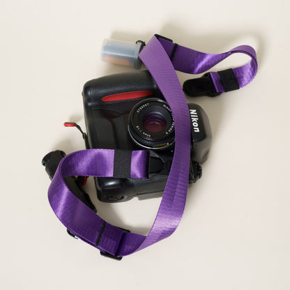 Premium Dual Adjustable Camera Strap 32-50", Tangerine or Purple + Peak Design Anchors