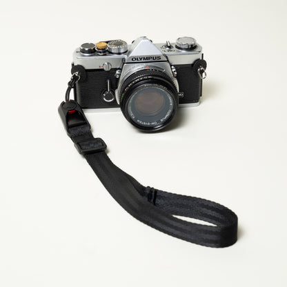 Black Slim Camera Strap Combo, 32-58" Adjustable Neck + 16" Wrist Strap