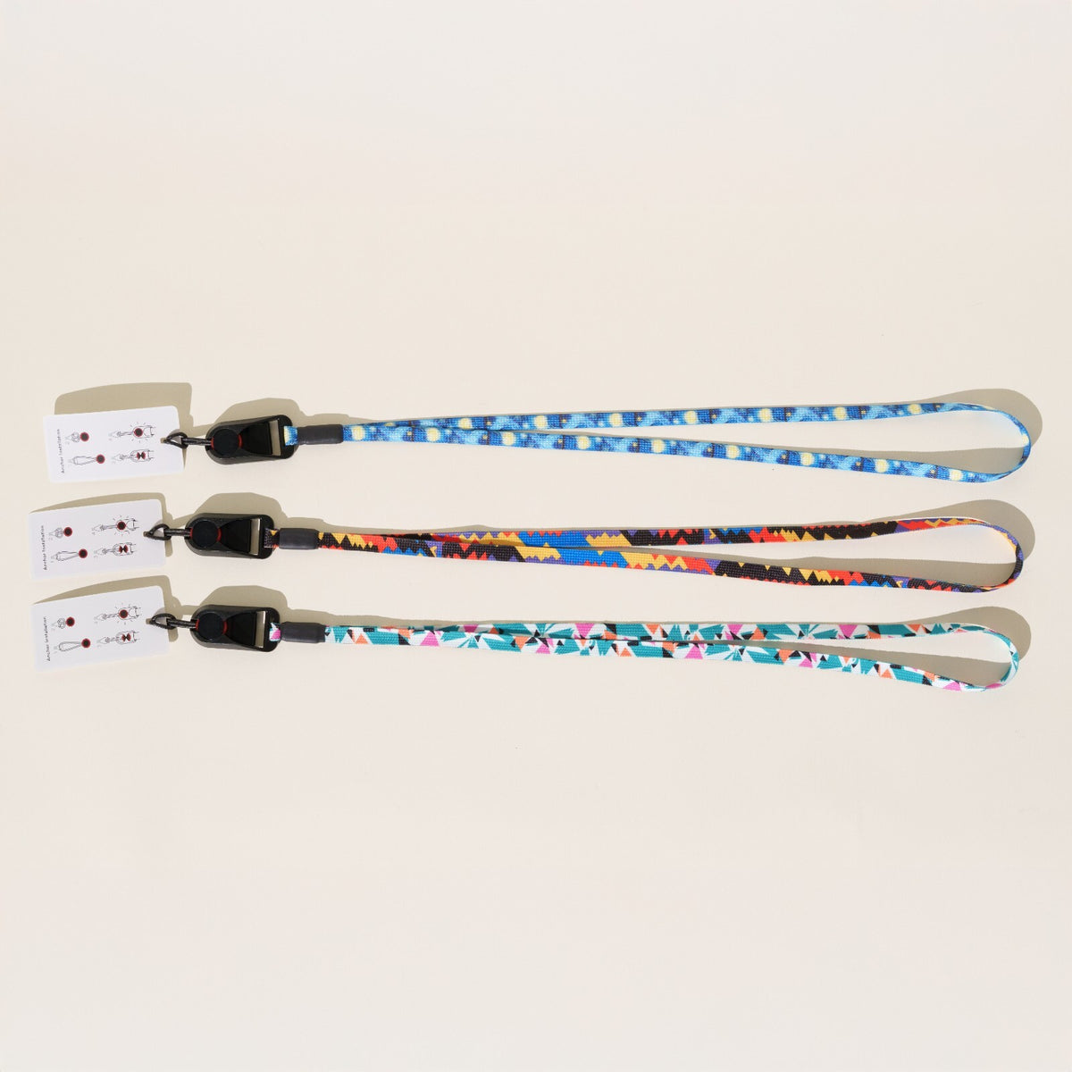 Slim Camera Lanyard for Digicams, Text Book, Dixie or Starry Night + Peak Design Anchor