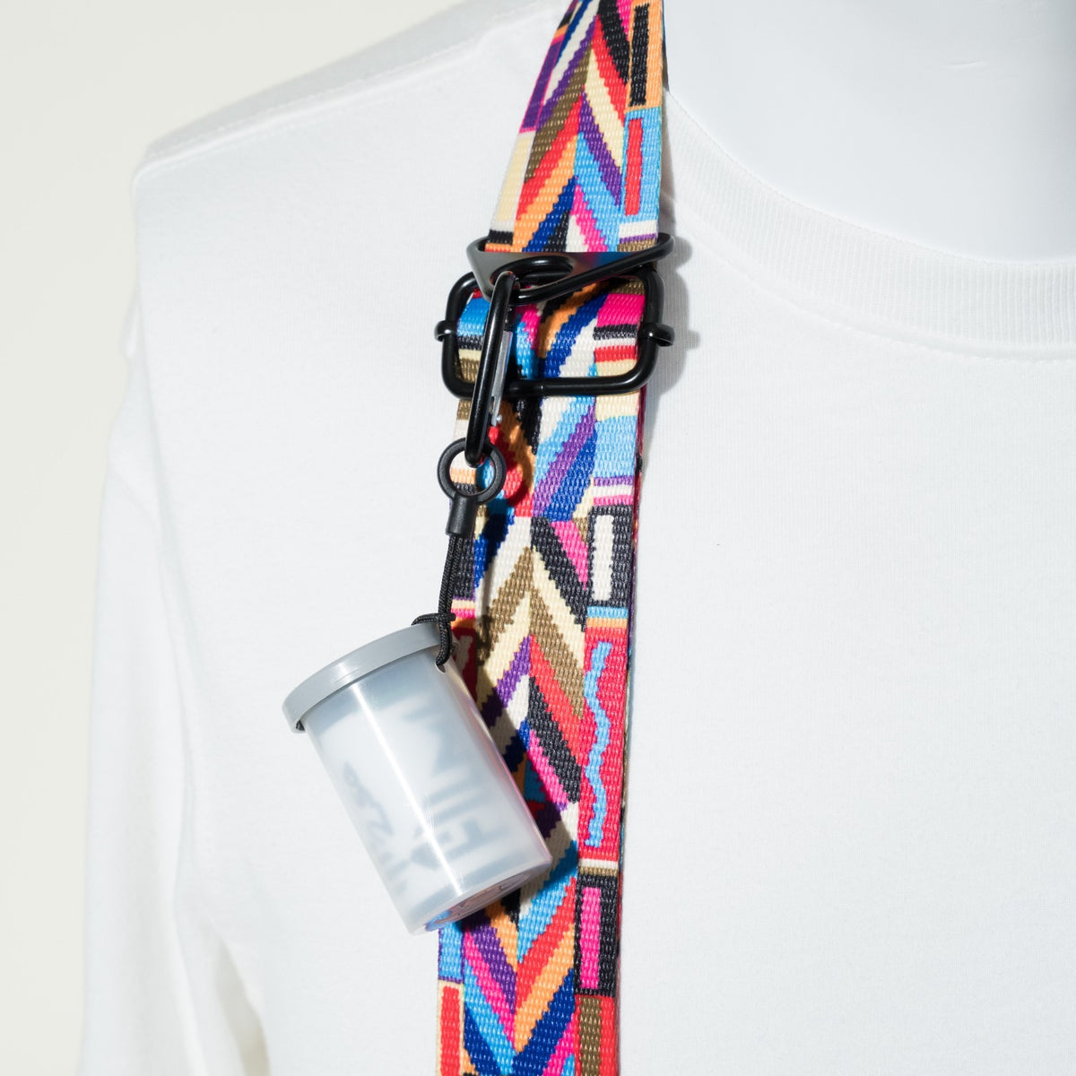 Bohemian Pattern Camera Strap 1.5", Red & Black, Quick Release or Clasp Mount