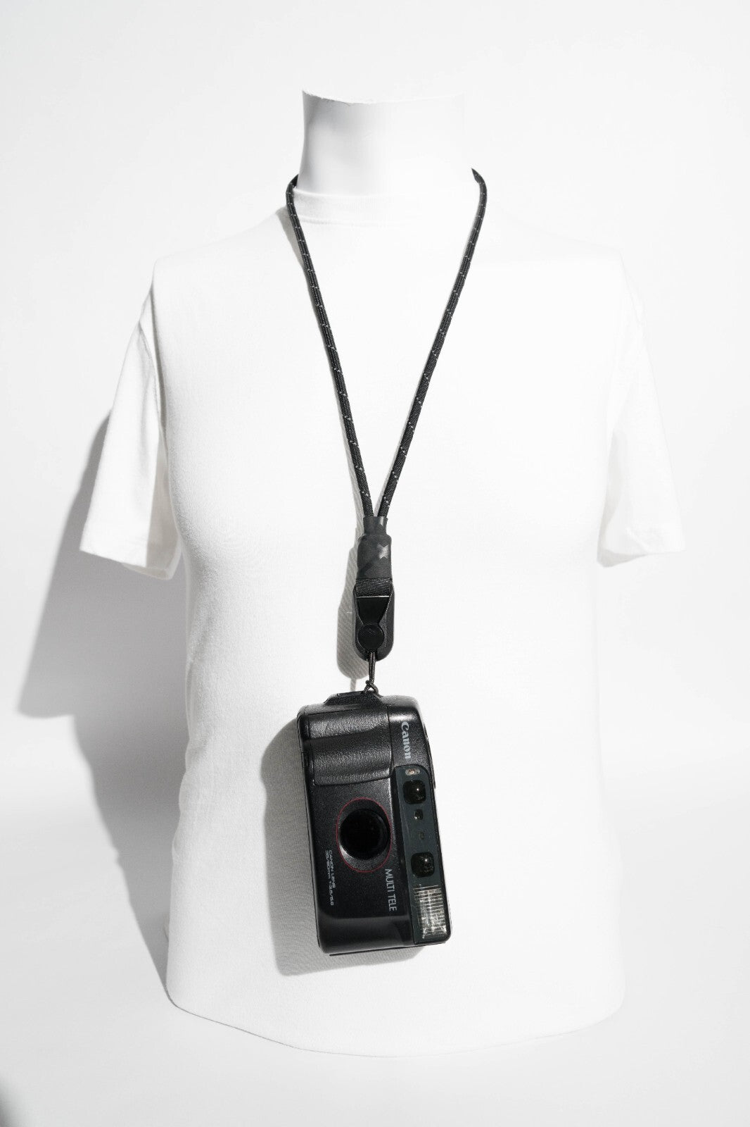 Black Reflective Paracord Camera Lanyard, 40" Loop + Peak Design Anchor