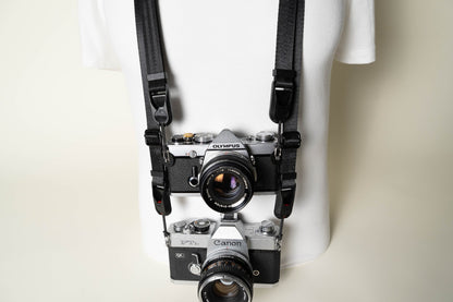 Dual-Tier Camera Strap 38-50" with Side Straps + 4 Peak Design Anchors