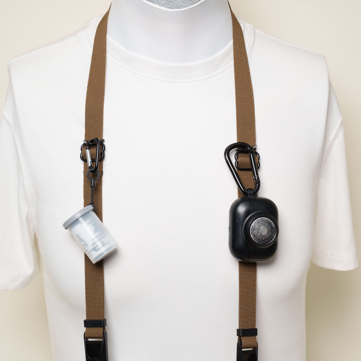 Coyote Copper Dual Adjustable Camera Strap 30-52", D-Ring + Peak Design Anchors