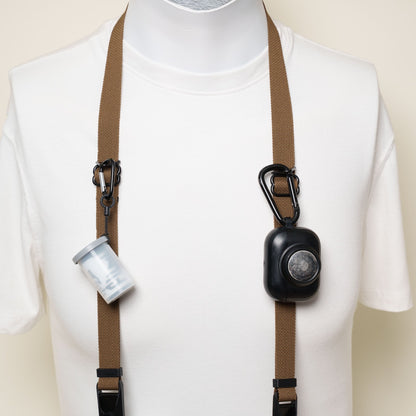 Coyote Copper Dual Adjustable Camera Strap 30-52", D-Ring + Peak Design Anchors