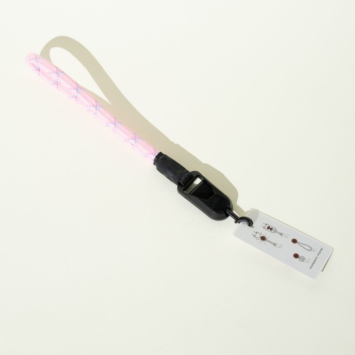 Pink or Black & White Rope Camera Strap, Neck 40" or Wrist + Peak Design Anchors
