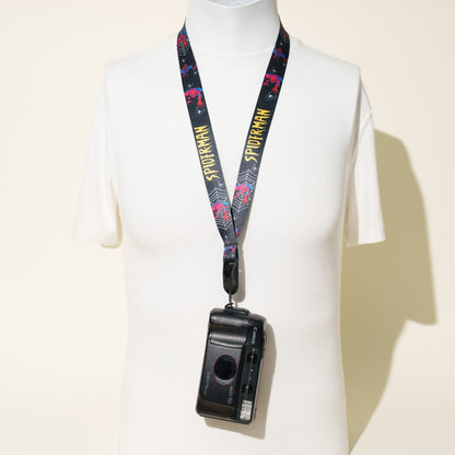 Superhero Print Camera Lanyard, Spider-Man or Deadpool, 1" x 38" + Peak Design Anchor