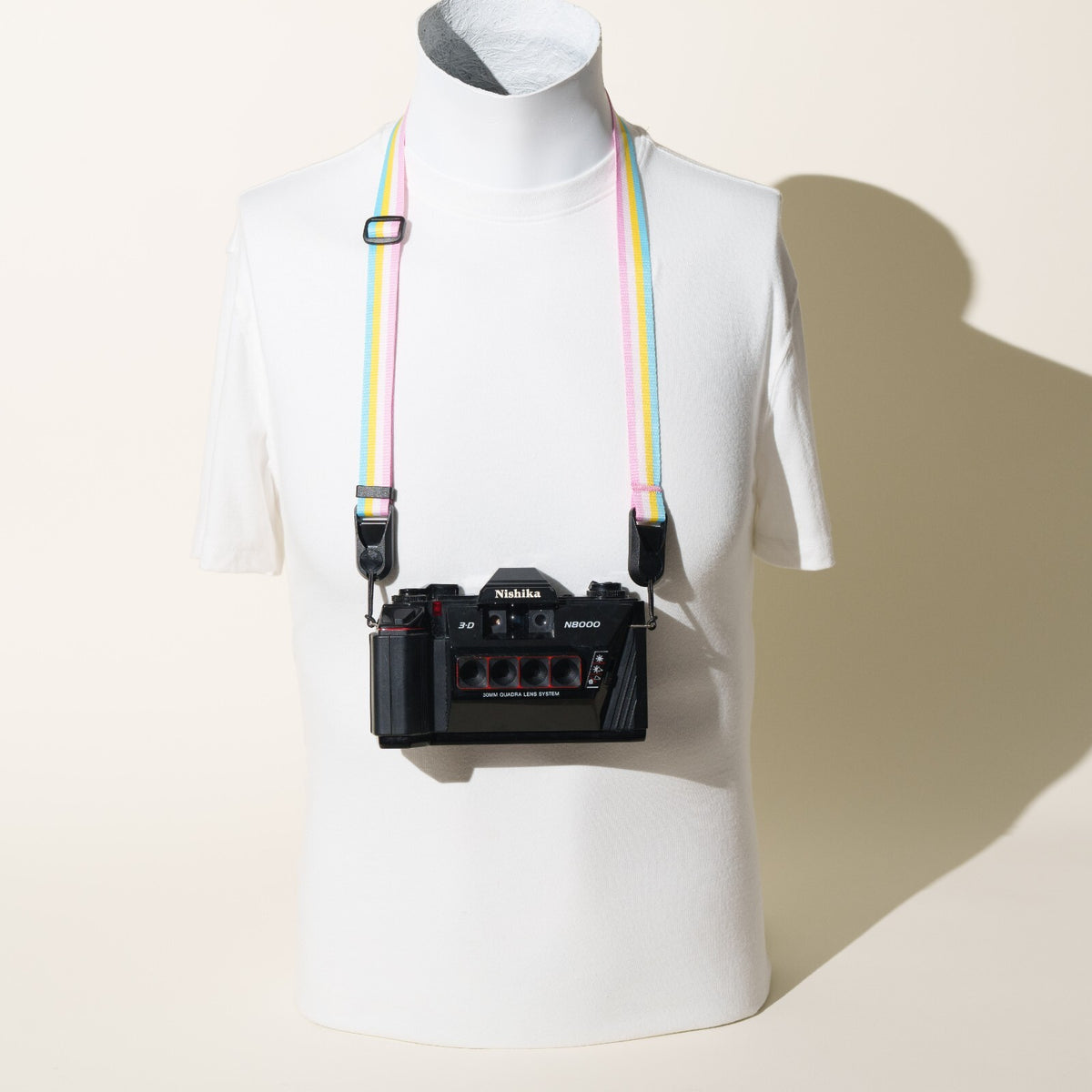 Kids Size Rainbow Camera Strap, Adjustable 22-38" + Peak Design Anchors