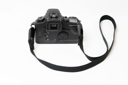 Black Cotton Canvas Camera Strap Combo, 42" Neck + Wrist Strap