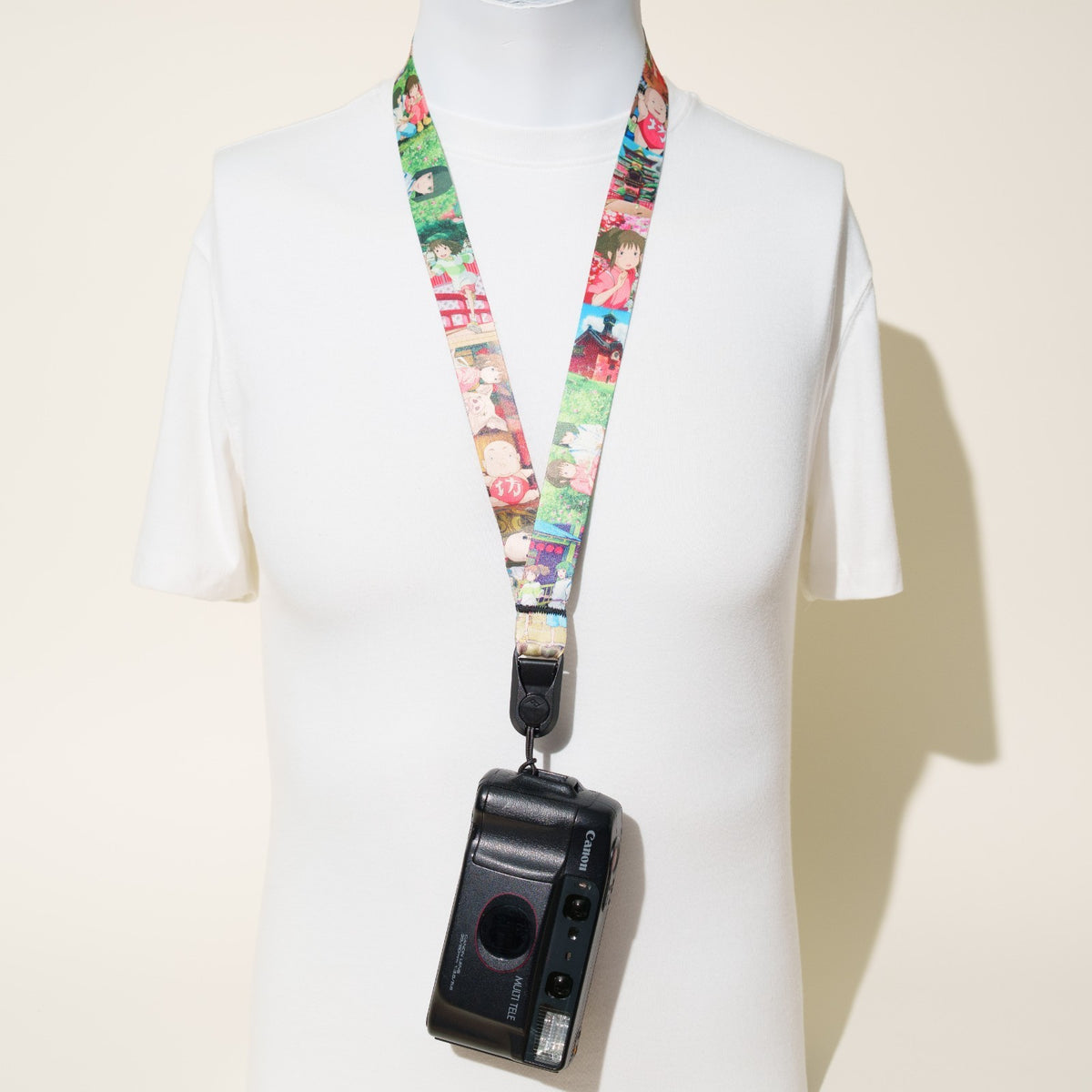 Japanese Print Camera Lanyard, Great Wave, Dragon or Anime, 1" x 38" + Peak Design Anchor
