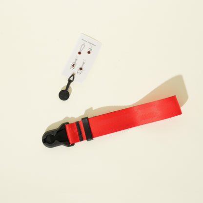 Blue, Red or Silver Nylon Camera Strap, 1.25" Wide 32-50" or Wrist + Peak Design Anchors