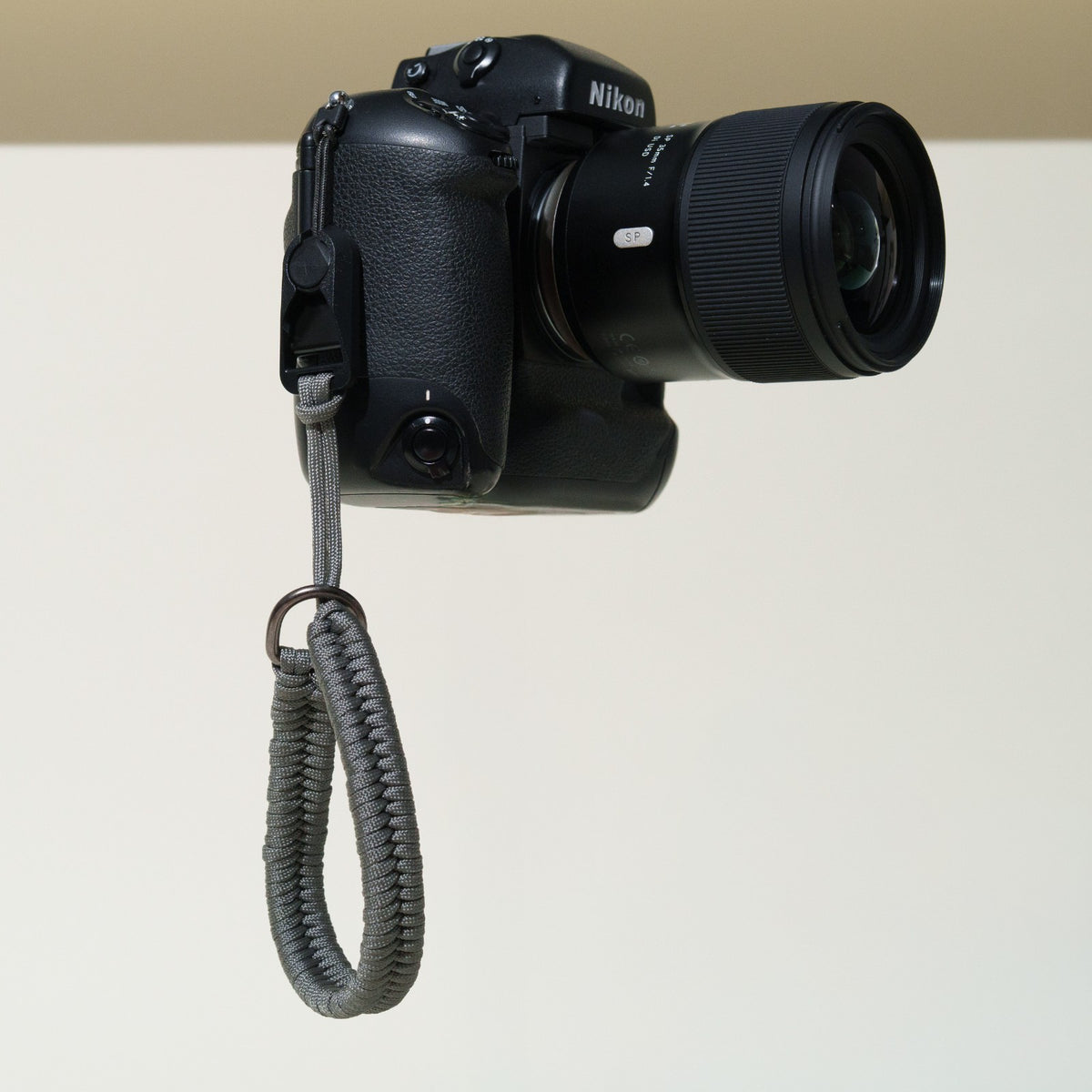 Braided Nylon Rope Camera Wrist Strap 14", Red, Gray or Orange + Peak Design Anchor