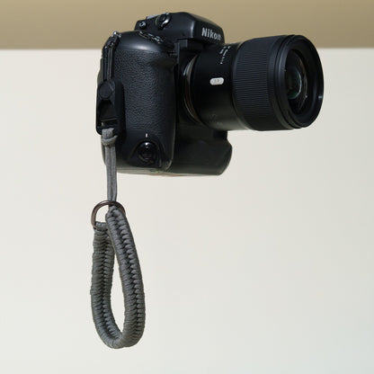 Braided Nylon Rope Camera Wrist Strap 14", Red, Gray or Orange + Peak Design Anchor