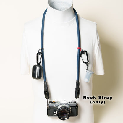 Climbing Rope Camera Strap, Red, Black or Blue, Neck 42" or Wrist + Peak Design Anchors