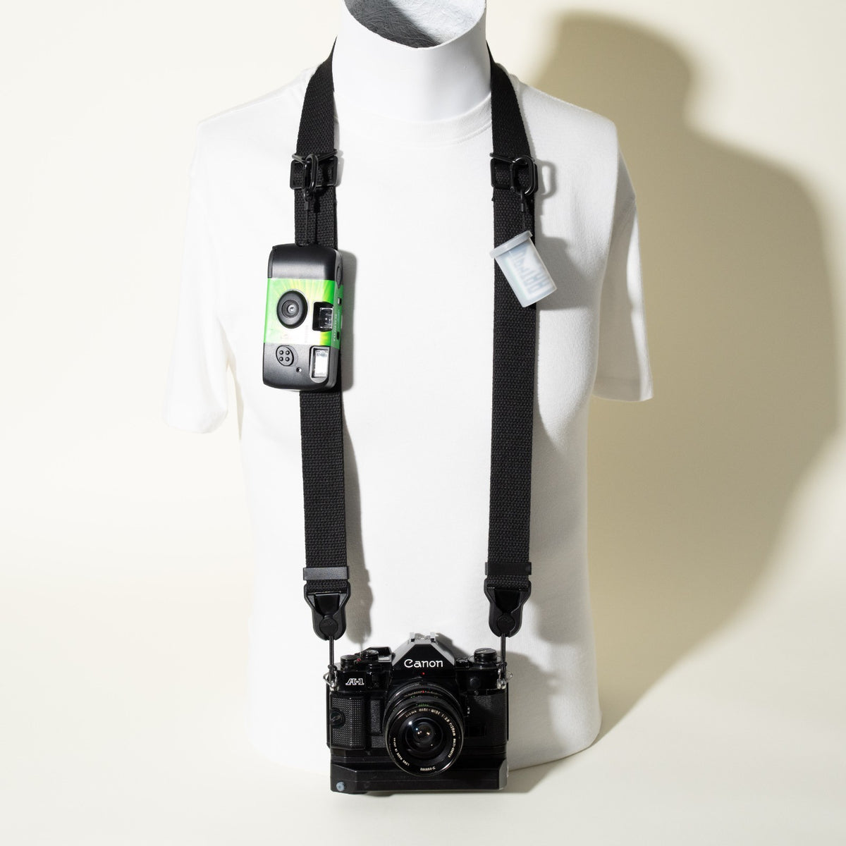 Dual-Tier Camera Strap 38-50" with Side Straps + 4 Peak Design Anchors