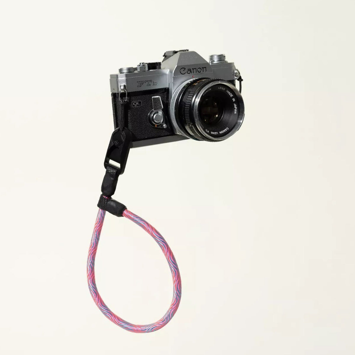 Pink & Blue Climbing Rope Camera Wrist Strap 16", 9mm + Peak Design Anchor