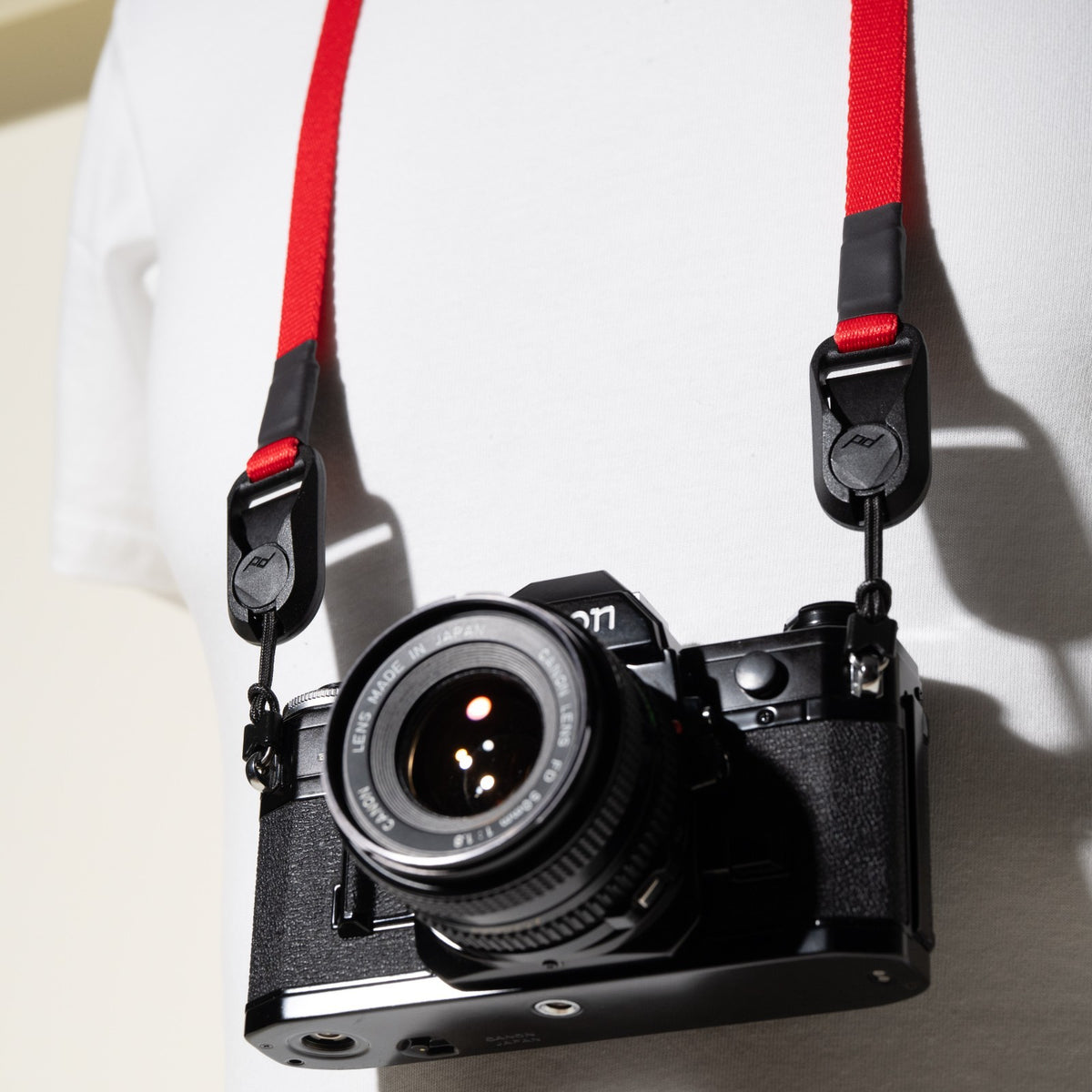 Slim Nylon Camera Strap 38" x 1/2", 4 Colors, Peak Design Anchors or Clasp Mounts