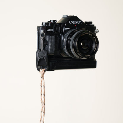 Camo Paracord Camera Wrist Strap, Adjustable, Tan or Green + Peak Design Anchor