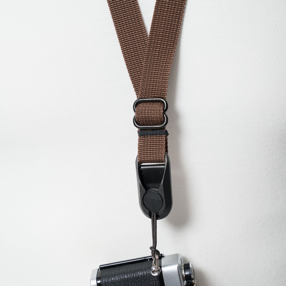 Brown Nylon Camera Strap, Neck, Lanyard or Wrist + Peak Design Anchors