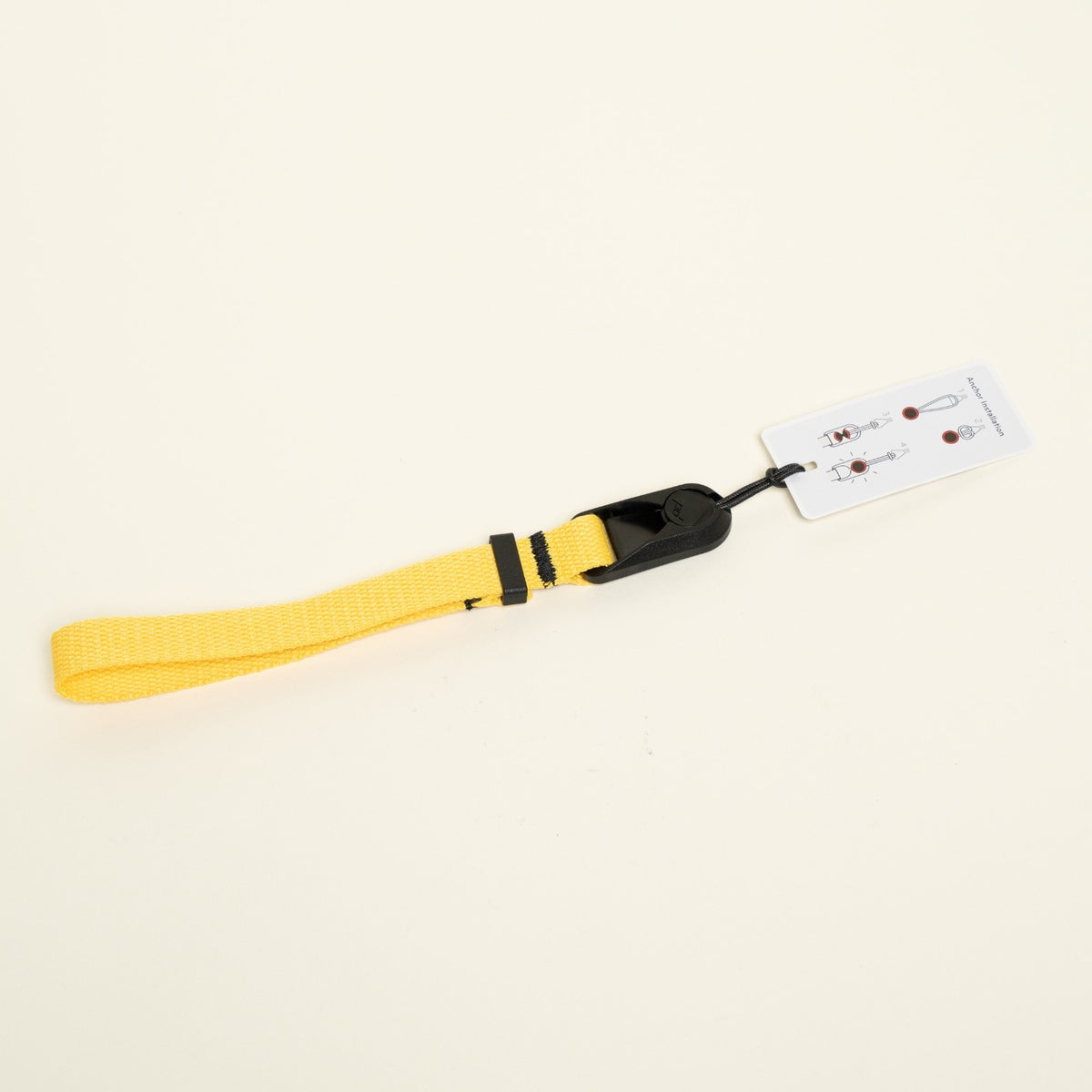 Cotton Camera Strap, Black, Red or Yellow, Neck 28-52" or Wrist + Peak Design Anchors