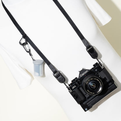 Slim Nylon Camera Strap 38" x 1/2", 4 Colors, Peak Design Anchors or Clasp Mounts