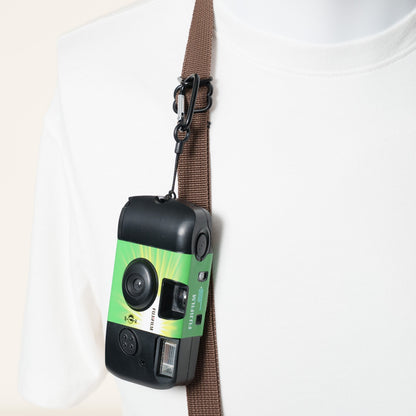 Brown Nylon Camera Strap, Neck, Lanyard or Wrist + Peak Design Anchors