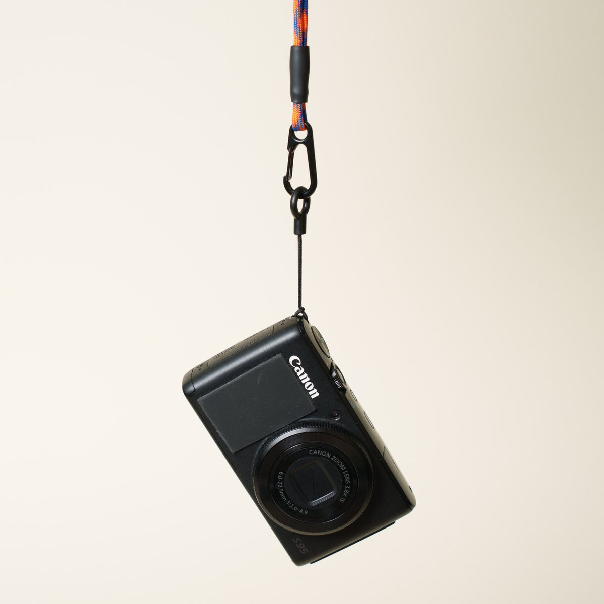 Blue & Orange Paracord Camera Strap, 38" Lanyard or 16" Wrist