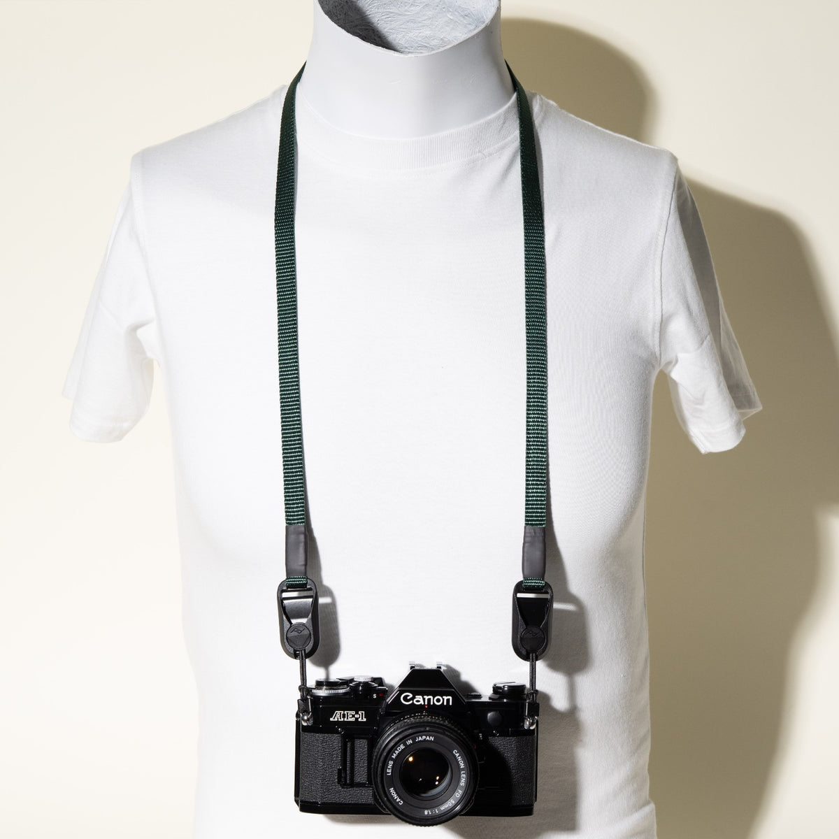 Slim Nylon Camera Strap 38" x 1/2", 4 Colors, Peak Design Anchors or Clasp Mounts