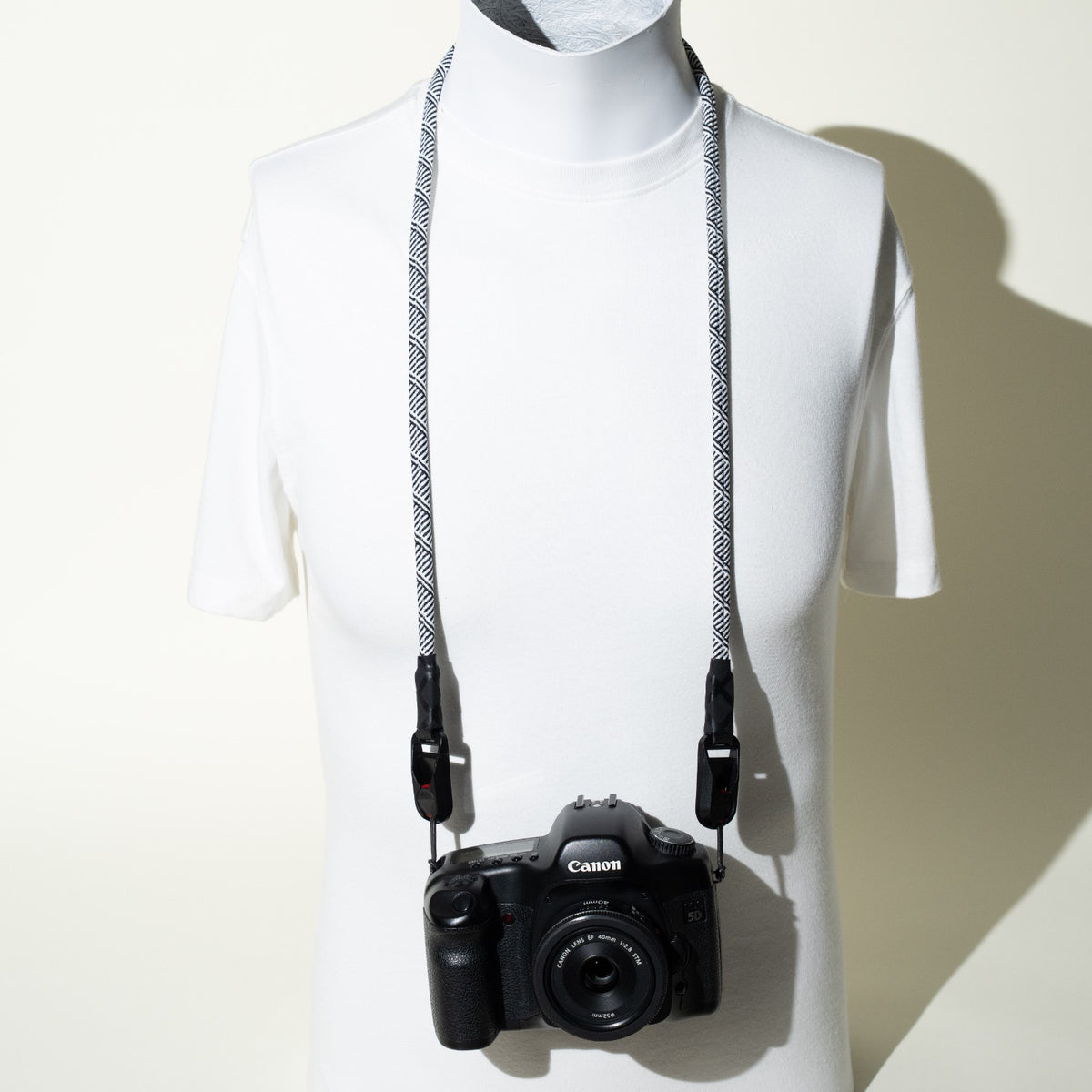 Pink or Black & White Rope Camera Strap, Neck 40" or Wrist + Peak Design Anchors