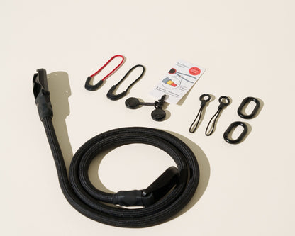 Climbing Rope Camera Strap, Red, Black or Blue, Neck 42" or Wrist + Peak Design Anchors