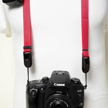 Nylon Camera Strap in 24 Colors, Neck, Lanyard or Wrist + Peak Design Anchors