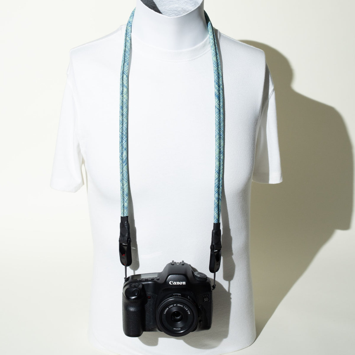 Glacier Blue & Teal Rope Camera Strap, Neck or Wrist + Peak Design Anchors