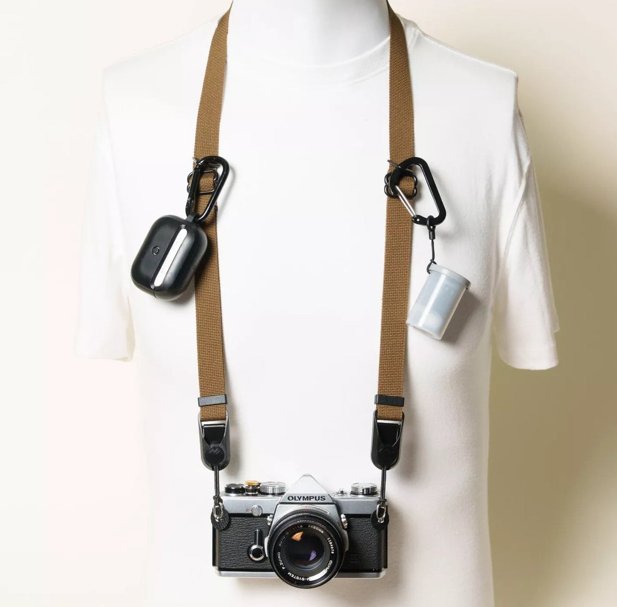 Coyote Copper Dual Adjustable Camera Strap 30-52", D-Ring + Peak Design Anchors