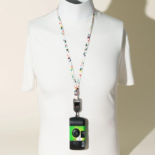 Paint Splash Camera Strap 36", Neck or Wrist, for Disposable & Pocket Cameras
