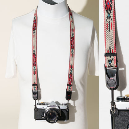 Desert Sun Southwest Camera Strap 40", Nylon Webbing + Peak Design Anchors