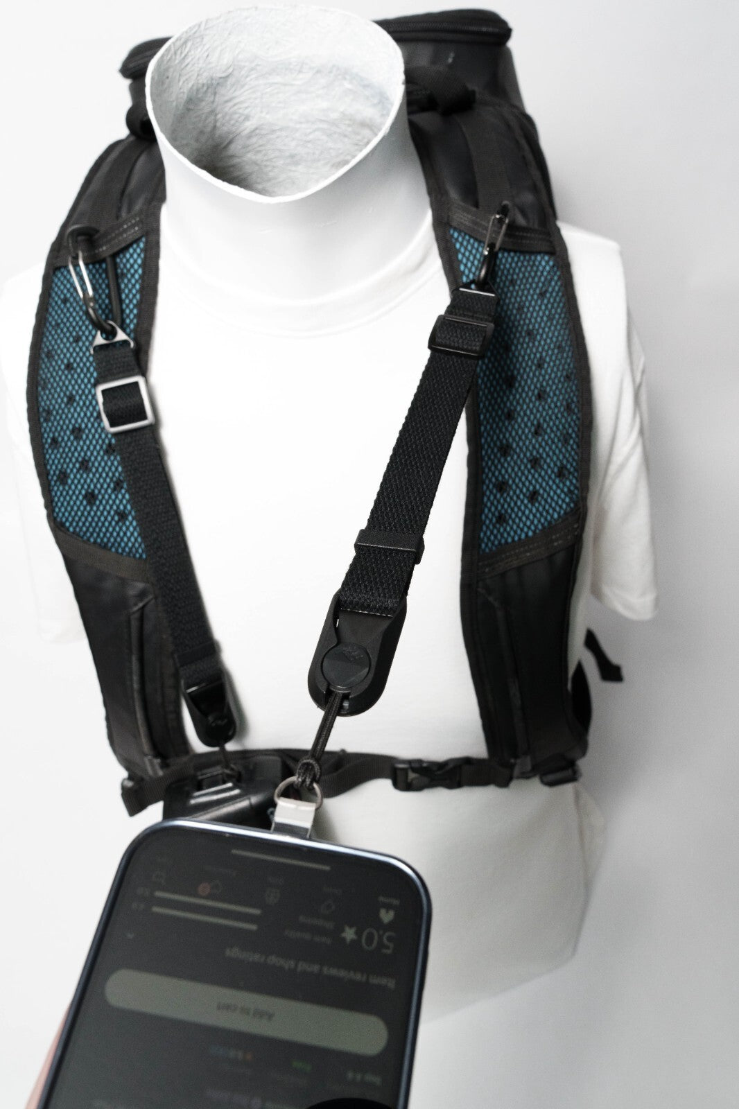 Hands-Free Camera Harness, Adjustable 8-13" + 2 Peak Design Anchors