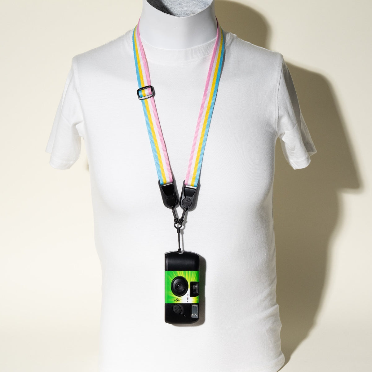 Kids Size Rainbow Camera Strap, Adjustable 22-38" + Peak Design Anchors